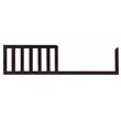 Pemberly Row Contemporary Toddler Bed Guardrail in Espresso Finish