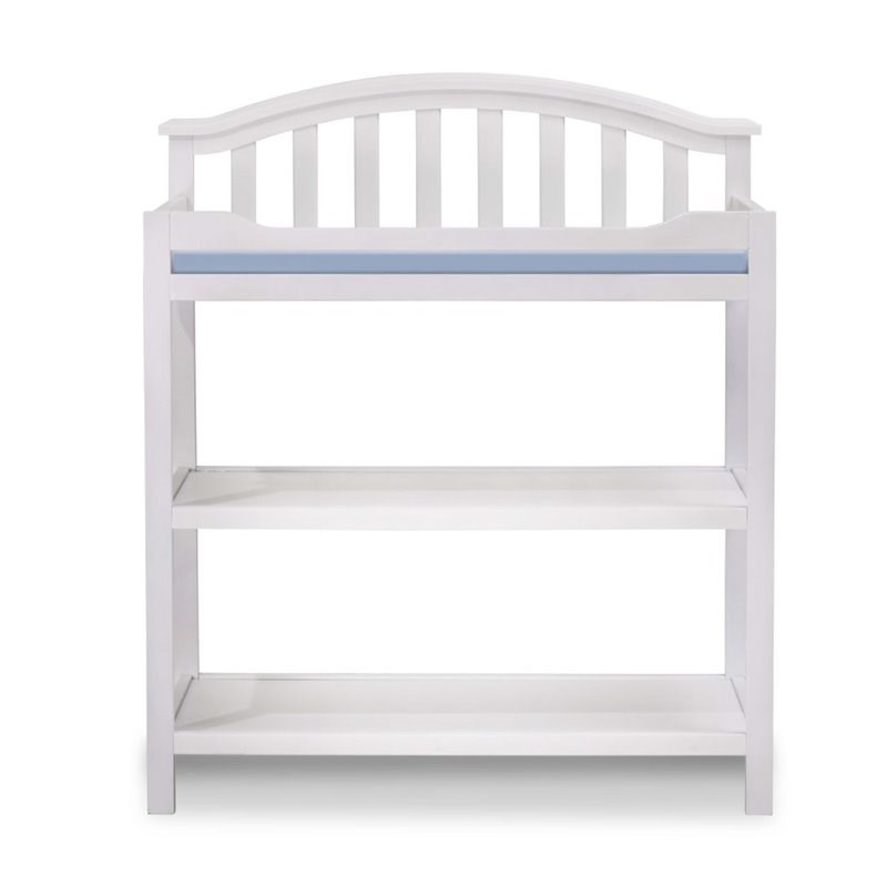 Pemberly Row Modern / Contemporary Dressing Table in White Finish