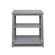 Pemberly Row Modern / Contemporary Nightstand in Gray Finish