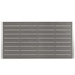 Pemberly Row 9-Piece Outdoor Patio Wood and Aluminum Dining Set in Silver/Black