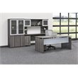 Pemberley Row Gray Steel Computer Desk Rectangular 72