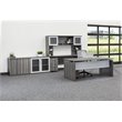 Pemberley Row Gray Steel Computer Desk Rectangular 72