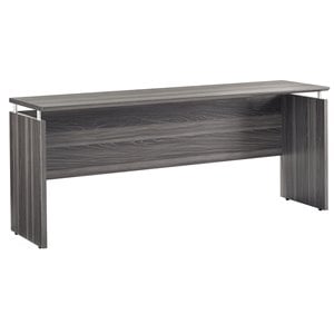 Pemberley Row Gray Steel Computer Desk Rectangular 72&quot Unassembled