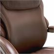 Pemberly Row Executive Office Chair with AIR Lumbar Technology Brown