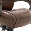 Pemberly Row Executive Office Chair with AIR Lumbar Technology Brown