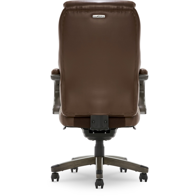 Pemberly Row Executive Office Chair with AIR Lumbar Technology Brown