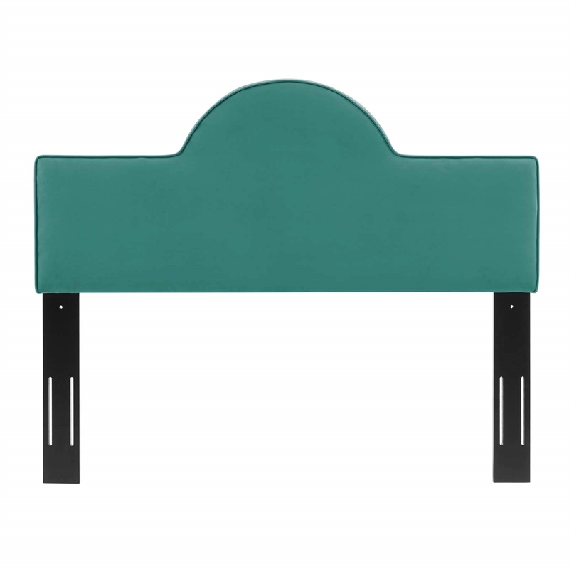 Pemberly Row King/California King Performance Velvet Headboard in Teal Green