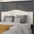 Pemberly Row Contemporary Upholstered Full Panel Headboard in White