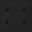 Pemberly Row Fabric Tufted King Metal Panel Headboard in Black