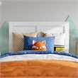 Pemberly Row Contemporary Twin Solid Wood Headboard in White