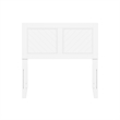 Pemberly Row Contemporary Twin Solid Wood Headboard in White