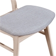 Pemberly Row Contemporary 3-piece Wood Dining Set in White Ash