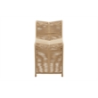 Pemberly Row Rope and Metal Counter Stool in Tan Finish Set of 2