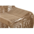 Pemberly Row Rope and Metal Counter Stool in Tan Finish Set of 2