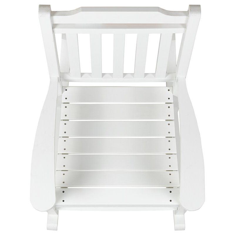 Pemberly Row All-Weather Patio Rocking Chair in White (Set of 2)