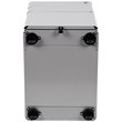Pemberly Row 3 Drawer Smooth Modern Mobile File Cabinet in Gray