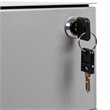 Pemberly Row 3 Drawer Smooth Modern Mobile File Cabinet in Gray