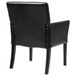 Pemberly Row Guest & Reception Chairs w/ Wood Leg in Black (Set of 2)