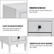 Pemberly Row Contemporary Engineered Wood Nightstands in White (Set of 2)