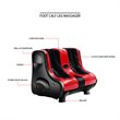 Pemberly Row Contemporary Plastic Shiatsu Foot Calf Leg Massager in Red
