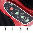 Pemberly Row Contemporary Plastic Shiatsu Foot Calf Leg Massager in Red