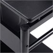 Pemberly Row Contemporary MDF and Steel Computer Desks in Black Finish