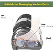 Pemberly Row ABS and Fabric Shiatsu Foot Massager with Remote Control in Gray