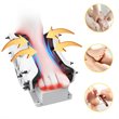 Pemberly Row ABS and Fabric Shiatsu Foot Massager with Remote Control in Gray