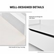 Pemberly Row Contemporary Wood Storage Bench with Removable Cushion in White