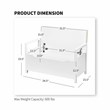 Pemberly Row Contemporary Wood Storage Bench with Removable Cushion in White