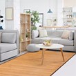 Pemberly Row 5' x 8' Contemporary Natural Bamboo Area Rug in Natural