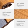 Pemberly Row 5' x 8' Contemporary Natural Bamboo Area Rug in Natural