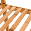 Pemberly Row Contemporary Bamboo Multifunctional Shelf w/ 11 Lattices in Natural