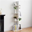 Pemberly Row 7-tier Contemporary Wood Open Concept Display Shelf in White