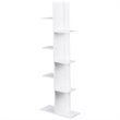 Pemberly Row 7-tier Contemporary Wood Open Concept Display Shelf in White