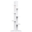 Pemberly Row 7-tier Contemporary Wood Open Concept Display Shelf in White