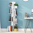 Pemberly Row 7-tier Contemporary Wood Open Concept Display Shelf in White