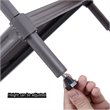 Pemberly Row Contemporary Steel Multifunctional Hall Tree in Black