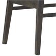 Pemberly Row PU & Wood Armless Dining Side Chairs in Brown (Set of 2)
