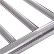 Pemberly Row Steel Electric Towel Rail Rack with 10-bar Rung in Silver