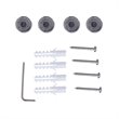 Pemberly Row Steel Electric Towel Rail Rack with 10-bar Rung in Silver