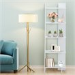 Pemberly Row 5-Tier Engineered Wood Bookcase with Open Shelves in White