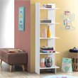 Pemberly Row 5-Tier Engineered Wood Bookcase with Open Shelves in White