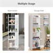 Pemberly Row 5-Tier Engineered Wood Bookcase with Open Shelves in White