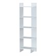 Pemberly Row 5-Tier Engineered Wood Bookcase with Open Shelves in White