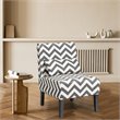 Pemberly Row Sponge Accent Armless Leisure Chair with Lumbar Pillow in Gray