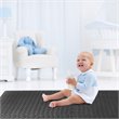 Pemberly Row 12-Pc Puzzle Exercise Floor Mats with Interlocking Tiles in Black