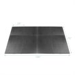 Pemberly Row 12-Pc Puzzle Exercise Floor Mats with Interlocking Tiles in Black