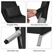 Pemberly Row Sponge Folding 5-position Convertible Sleeper Bed w/ Pillow - Black