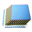 Pemberly Row 12-Pc Interlocking Kid's Puzzle Exercise Play Mats in Multi-Color